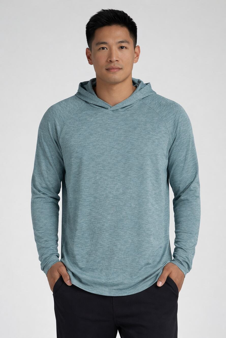 American Tall Mens Performance Training Hoodie Trooper Space Dye Size XL XT New